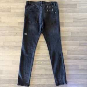 Ksubi black Skinny chitch denim, black, size 32. With stretch